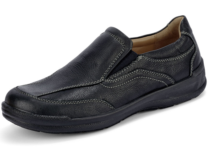 Schuhe - Slipper mit praktischem Wechselfußbett, in Größe 040 bis 047, in Farbe SCHWARZ Ansicht 1