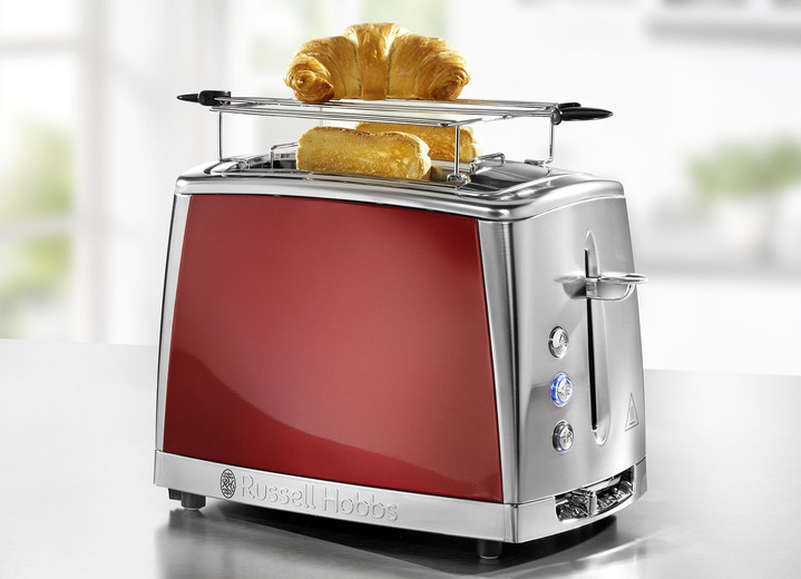 Haushalt & Küche - Russel Hobbs Frühstücksserie Luna, in Farbe ROT, in Ausführung Toaster Ansicht 1