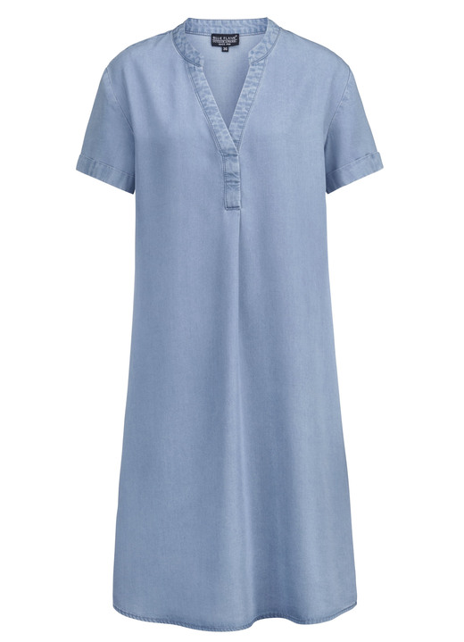 Kleider - Jeans-Kleid in sommerlicher, leichter Qualität, in Größe 034 bis 052, in Farbe HELLBLAU Ansicht 1