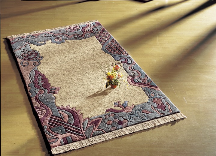 Teppiche - Brücken und Teppiche im Nepal-Stil, in Größe 011 (Brücke, ca.  60x 90 cm) bis 309 (Rundteppich, ca. Ø 200 cm), in Farbe BEIGE Ansicht 1