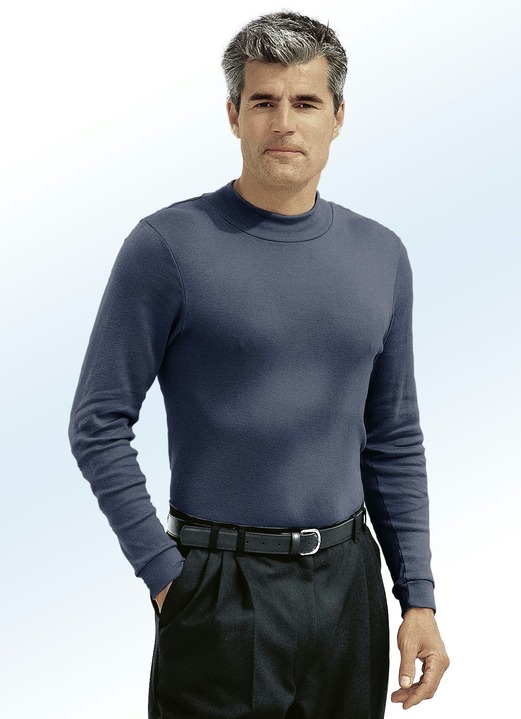 Shirts & Sweatshirts - Tragangenehmes Shirt in 10 Farben Shirts & Sweatshirts - Tragangenehmes Shirt in 10 Farben, in Größe 046 bis 062, in Farbe MARINE