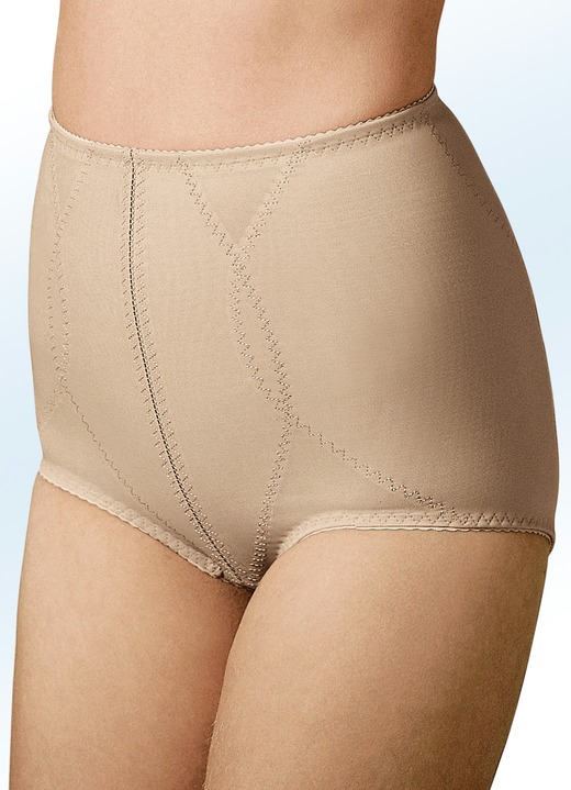 Miederhosen & Hüfthalter - Susa Miederhose mit Verstärkung rundum, in Größe 065 bis 110, in Farbe PUDER Ansicht 1