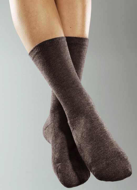 Strümpfe & Strumpfhosen - 6 Paar Wohlfühl-Socken, in Größe 1 (35-38) bis 4 (47-49), in Farbe SCHWARZ, in Ausführung Herren Ansicht 1