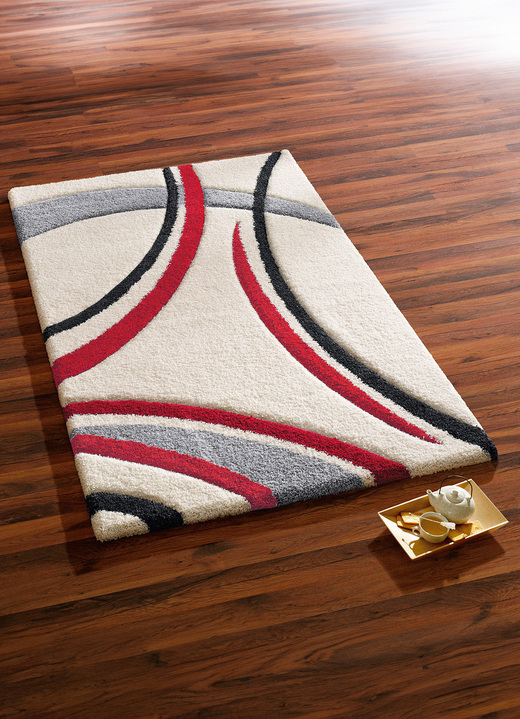 Modern - Brücken und Teppiche in angenehmer, hochwertiger Qualität, in Größe 111 (Brücke, 60x110 cm) bis 288 (Teppich, 240x340 cm), in Farbe CREME Ansicht 1