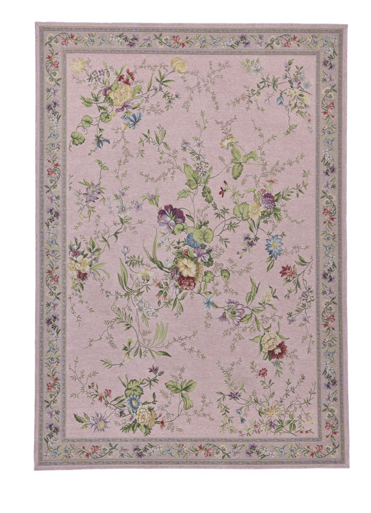 Teppiche - Gewebte Brücken und Teppiche, in Größe 103 (Brücke, 60x 90 cm) bis 309 (Bettumrandung:  2 Vorlegern, je 60x90 cm und 1 Läufer, 70x220 cm), in Farbe ROSÉ Ansicht 1