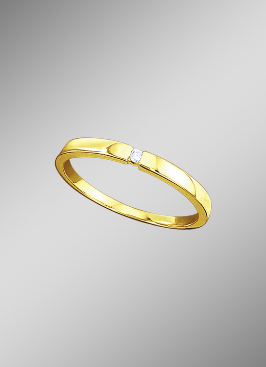 Schmuck & Uhren - Solitärring mit Brillant, in Größe 160 bis 220, in Farbe