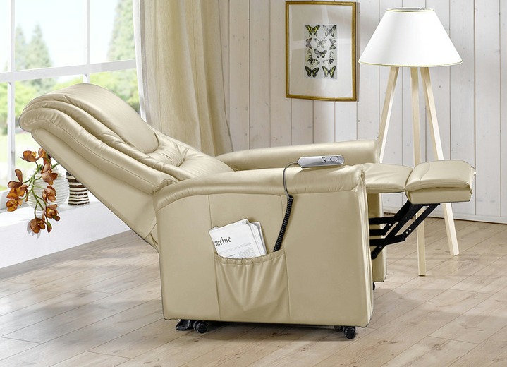 TV-Sessel / Relax-Sessel - TV-Sessel mit elektrischer Aufstehhilfe, in Farbe ELFENBEIN Ansicht 1