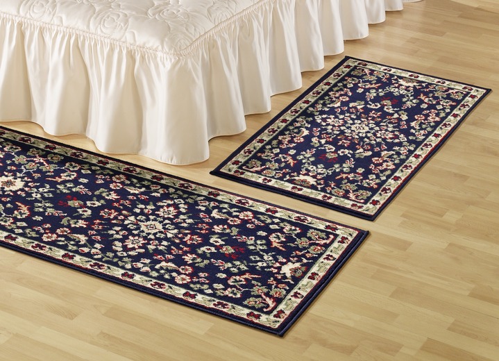 Teppiche - Ansprechende Teppiche, Brücken und Bettumrandung, in Größe 111 (Brücke, 60x110 cm) bis 323 (Teppich oval, 200x290 cm), in Farbe BLAU Ansicht 1