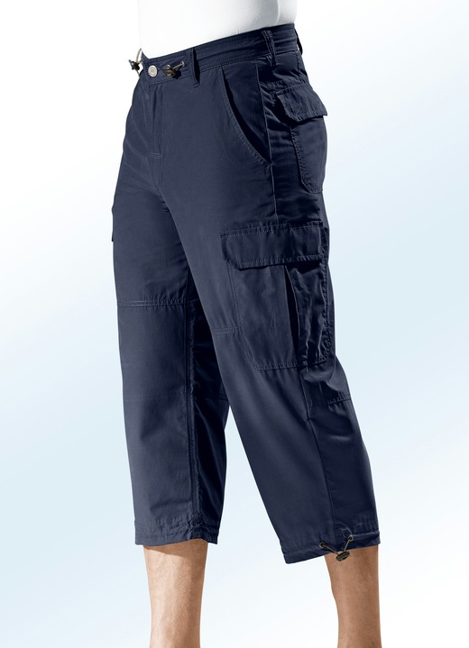 Shorts & Bermudas - Long-Bermudas aus reiner Baumwolle in 4 Farben Shorts & Bermudas - Long-Bermudas aus reiner Baumwolle in 4 Farben, in Größe 024 bis 064, in Farbe NAVY