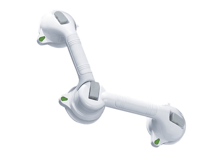 Badezimmeraccessoires - Wandgriff „SECURA“, in Farbe WEISS, in Ausführung Wandgriff Trio Ansicht 1
