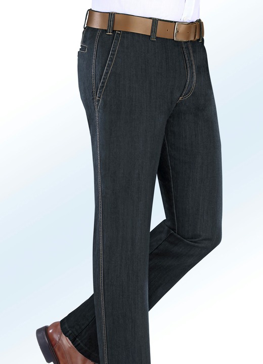 Jeans - Thermojeans mit Dehnbund in 5 Farben Jeans - Thermojeans mit Dehnbund in 5 Farben, in Größe 024 bis 064, in Farbe DARKBLUE