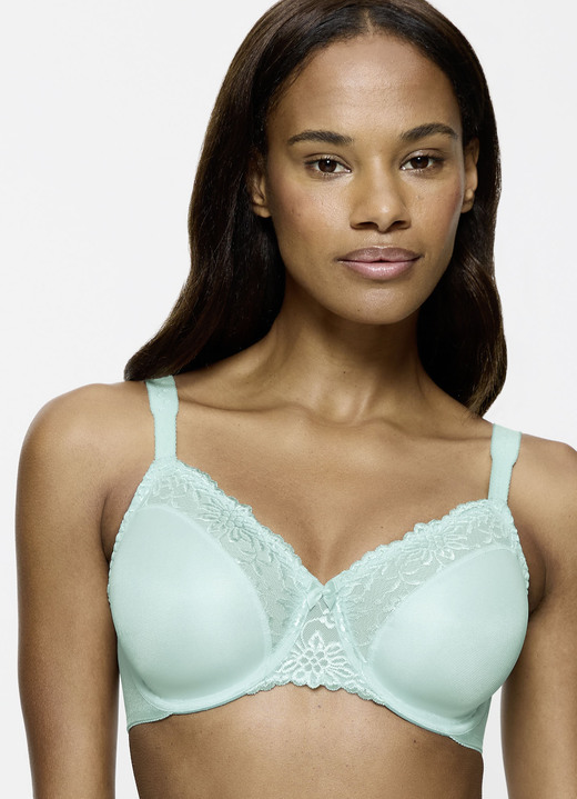 BH mit Spitze - Triumph-Ladyform Soft-Minimizer-Bügel-BH, in Größe 075 bis 095, in Cup H, in Farbe MINT Ansicht 1
