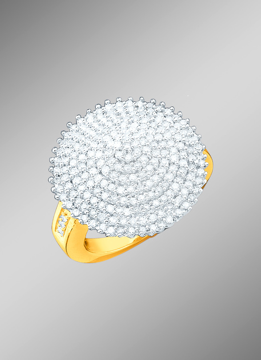 Ringe - Diamant-Ring mit 216 Diamanten, in Größe 160 bis 220, in Farbe