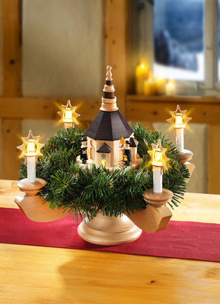 Adventsleuchter aus Holz
