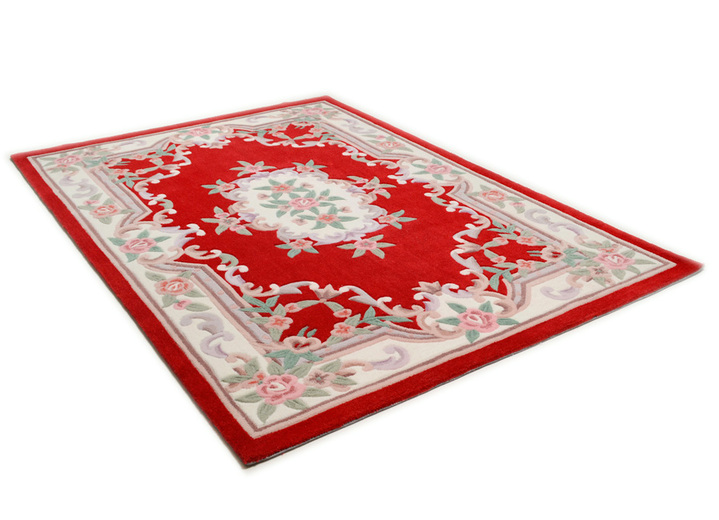 Teppiche - Handgetuftete Brücken und Teppiche, in Größe 111 (Brücke, 60x 90 cm) bis 325 (Bettumrandung, 3-teilig), in Farbe ROT Ansicht 1