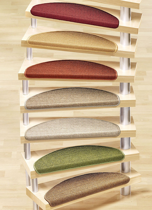 Teppiche - Sisal Stufenmatten, 15er-Pack, in Farbe GRAU Ansicht 1