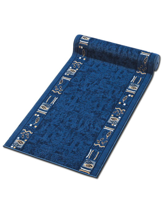 Teppiche - Läufer nach Wunschmaß, in Größe 103 (Läufer, 70 cm breit) bis 109 (Läufer, 120 cm breit), in Farbe BLAU Ansicht 1