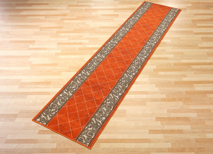 Teppiche - Dezente Läufer nach Wunschmaß, in Größe 103 (Läufer, 70 cm breit) bis 109 (Läufer, 120 cm breit), in Farbe TERRA Ansicht 1