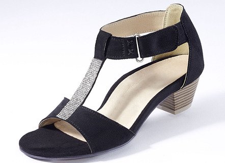 Andrea Conti, schicke Damen-Sandaletten, mit Klettspange