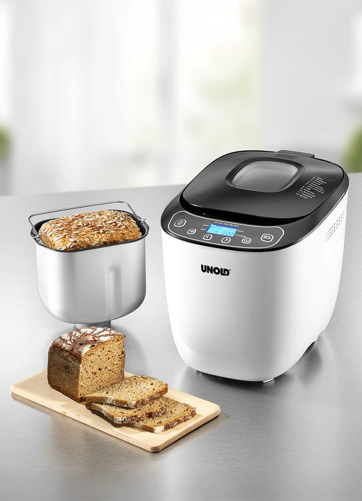 Küchengeräte - Unold Brotbackautomat für Brot wie frisch vom Bäcker, in Farbe WEISS/SCHWARZ