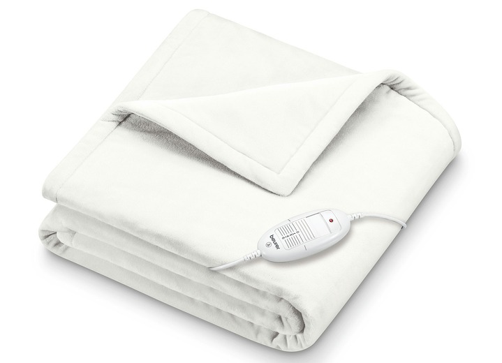 Wärme & Entspannung - „Beurer” Wärme-Decke HD 75 in verschiedenen Farben, in Farbe WEISS Ansicht 1