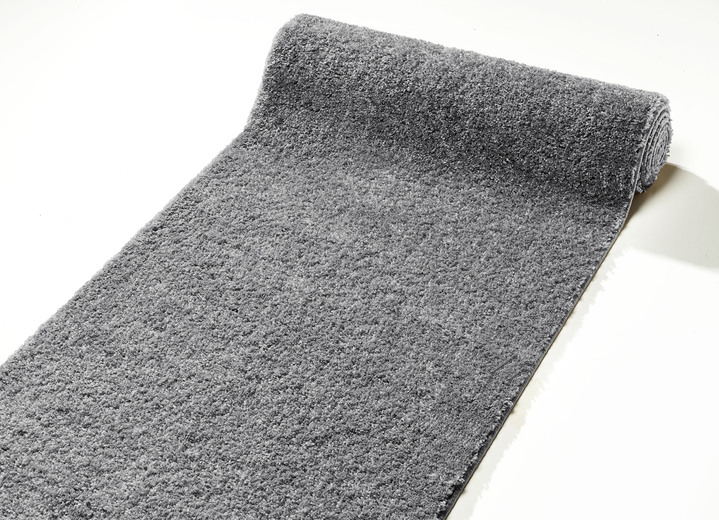 Teppiche - Pflegeleichter Läufer nach Wunschmaß, in Größe 102 (Läufer, 60 cm breit) bis 106 (Läufer, 100 cm breit), in Farbe ANTHRAZIT Ansicht 1