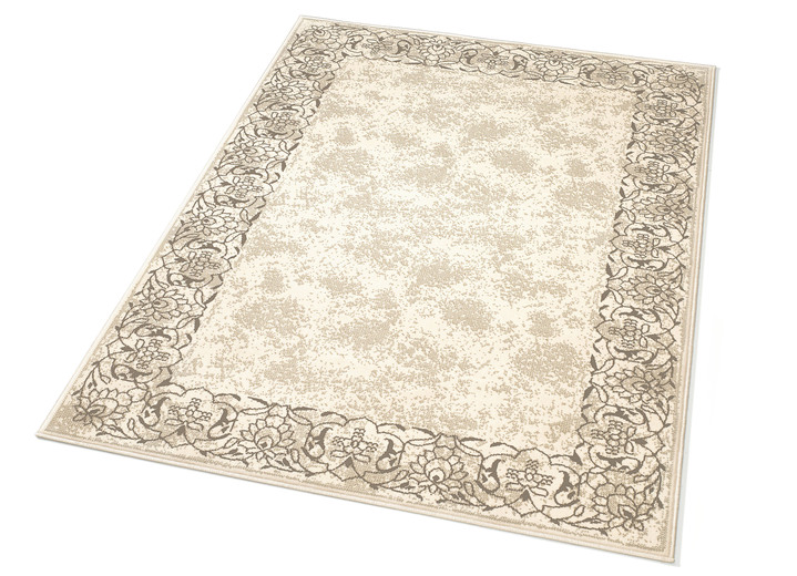 Teppiche - Gewebte Brücken und Teppiche mit Bordüre, in Größe 111 (Brücke, 60x110 cm) bis 298 (Teppich, 280x365 cm), in Farbe CREME Ansicht 1