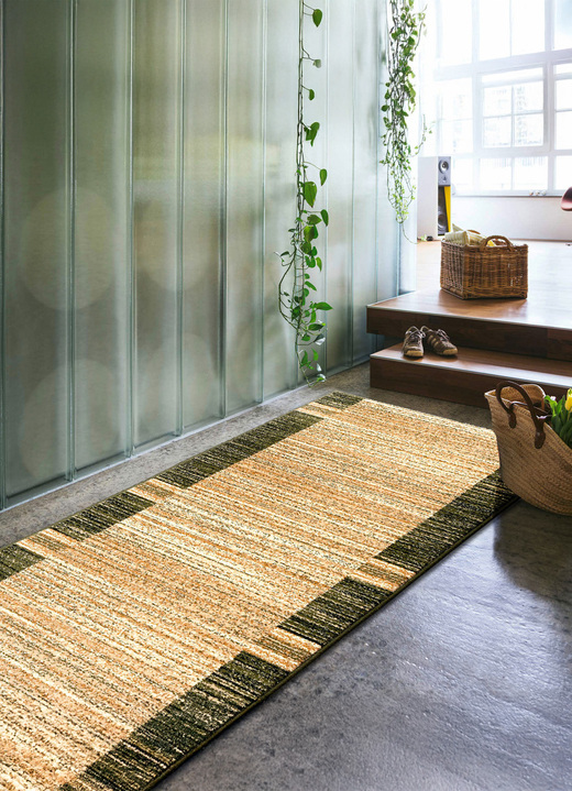 Teppiche - Ansprechende Läufer in Wunschlänge, in Größe 101 (Läufer, 60 cm breit) bis 106 (Läufer, 100 cm breit), in Farbe GRÜN Ansicht 1
