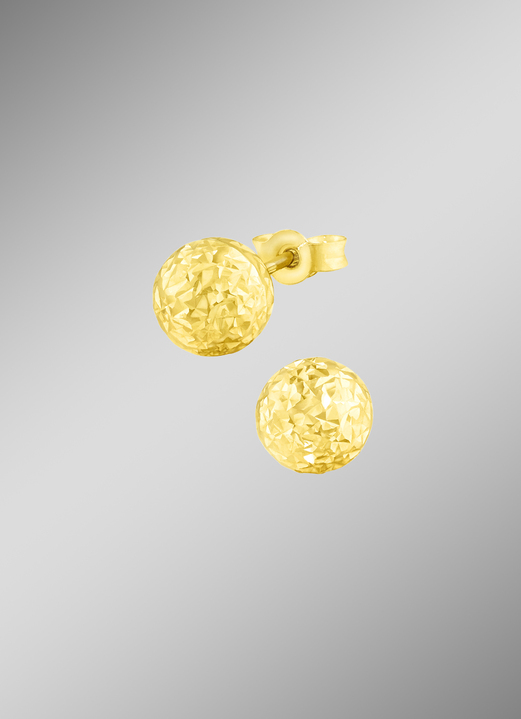 Ohrschmuck - Diamantierte Ohrstecker, in Farbe , in Ausführung ø 8,0 mm Ansicht 1