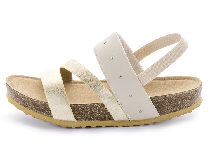 Sandaletten & Pantoletten - Walkmaxx®-Sandale, in Größe 036 bis 042, in Farbe BEIGE-GOLD Ansicht 1