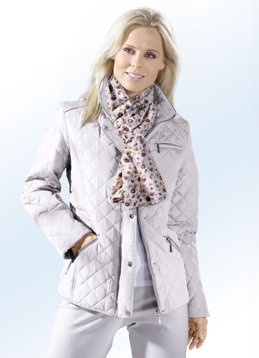 Jacken & Mäntel - Jacke mit Kontrastpaspelierung Jacken & Mäntel - Jacke mit Kontrastpaspelierung, in Größe 038 bis 054, in Farbe KITT