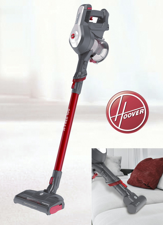 Mit Akku - Hoover H-Free PETS HF122GPT Akku-Handstaubsauger, in Farbe GRAU-ROT Ansicht 1