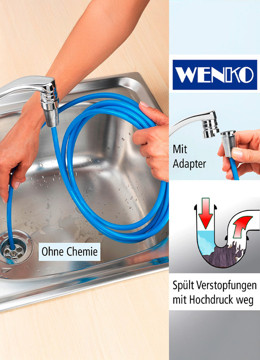 Zubehör - Wenko Rohrreinigungsschlauch, in Farbe BLAU Ansicht 1
