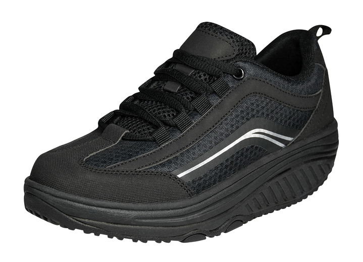 Slipper & Schnürschuhe - Schnürschuh Aerosoft Walker, in Größe 037 bis 045, in Farbe SCHWARZ Ansicht 1