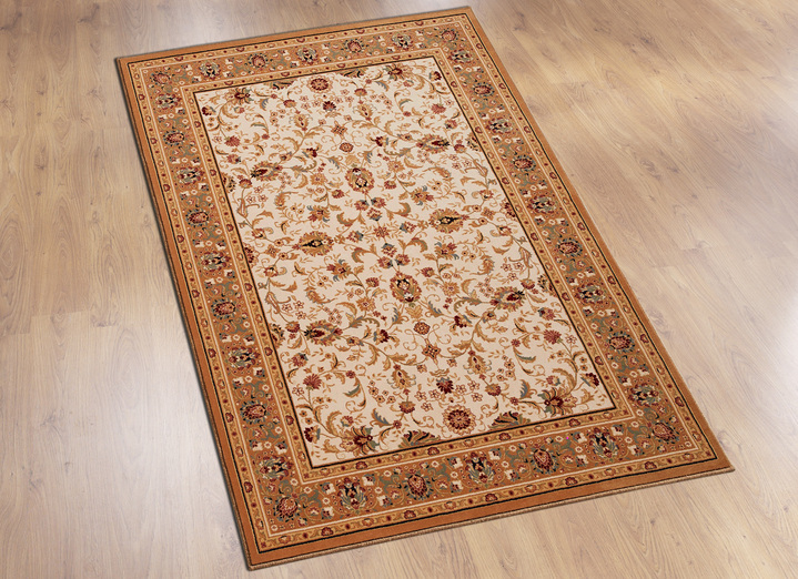 Wohnen - Dicht gewebte Brücken und Teppiche aus 100% Schurwolle, in Größe 101 (Brücke, 50x 80 cm) bis 312 (Teppich, Ø 240 cm), in Farbe BEIGE MUSTER Ansicht 1