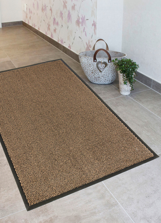 Fußmatten - Andiamo Schmutzfangmatten für innen und außen, in Größe 101 (40x 60 cm) bis 165 (120x180 cm), in Farbe BRAUN Ansicht 1