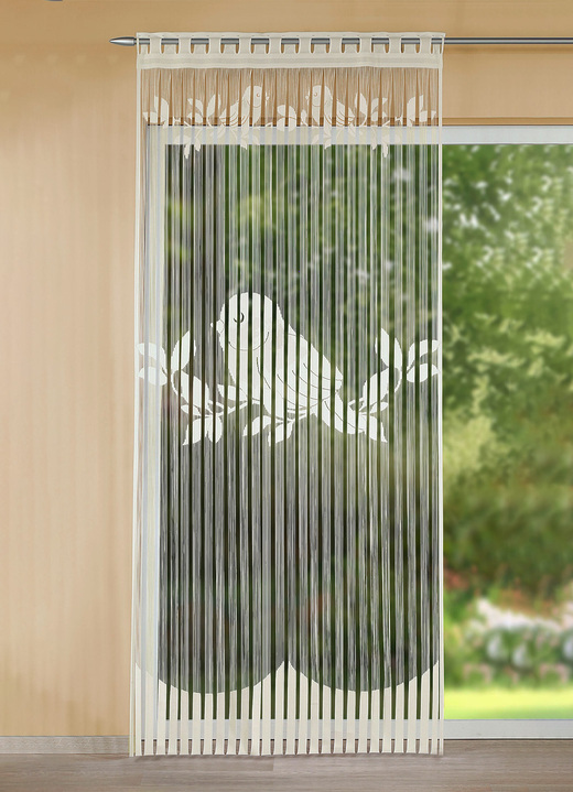 - Fadenstore für Gardinenschiene und -stange, in Größe 225 (H225xB100 cm) bis 268 (H245xB100 cm), in Farbe ECRU