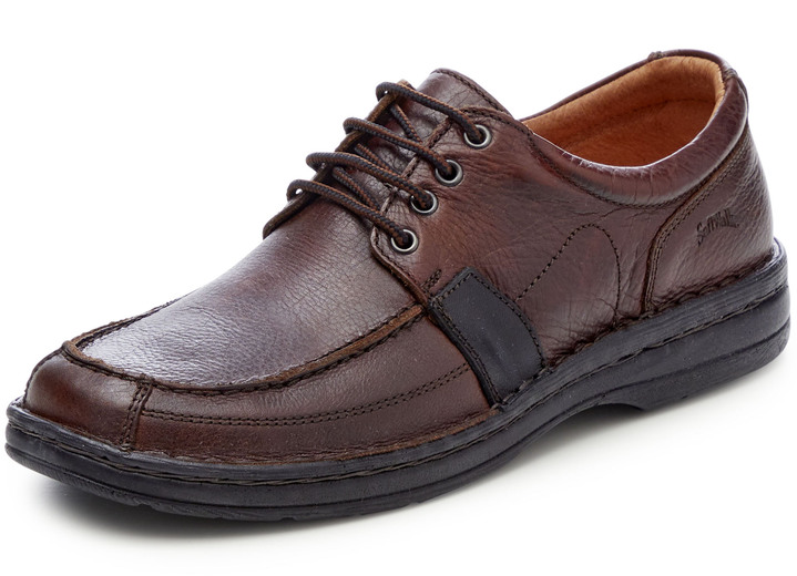 Slipper & Schnürschuhe - GINO GALANTE, schicke Herren- Schnürschuhe, mit herausnehmbarem Fußbett, in Größe 040 bis 047, in Farbe BURGUND Ansicht 1