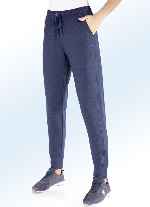 - „LPO“-Freizeithose in 2 Farben, in Größe 019 bis 048, in Farbe JEANSBLAU MELIERT