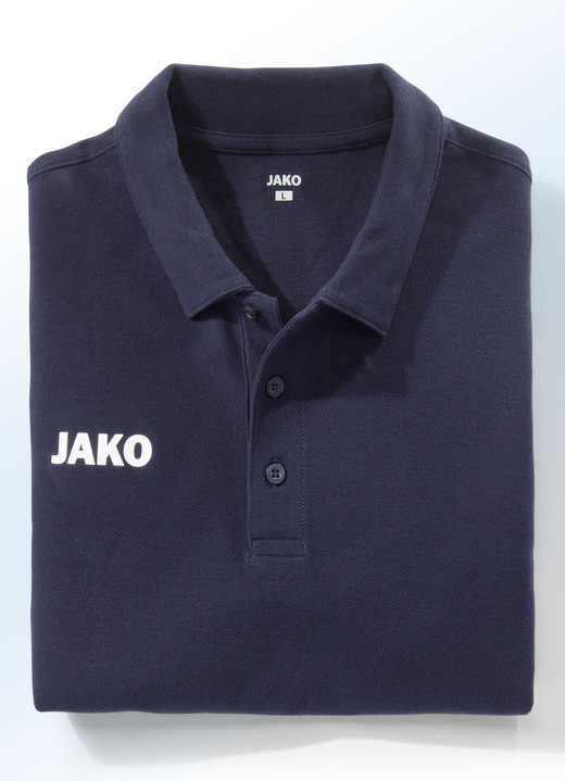 Shirts - Poloshirt von „Jako“ in 5 Farben, in Größe 3XL (58/60) bis XXL (56), in Farbe MARINE Ansicht 1