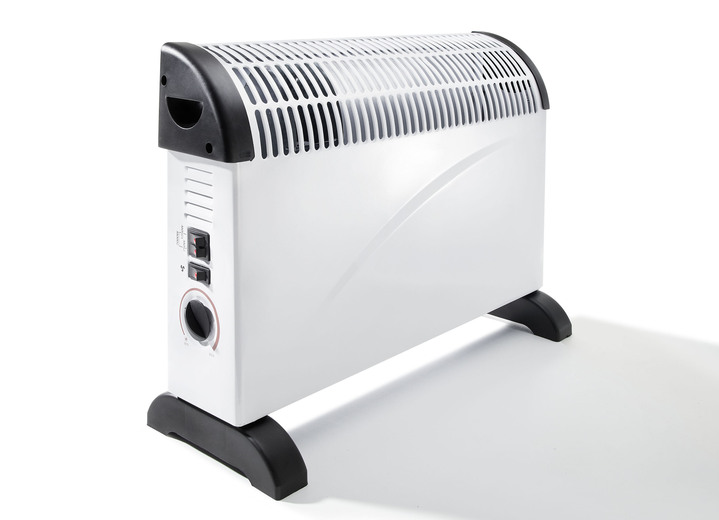 Wohlbefinden - Heizgerät mit Thermostat , in Farbe WEISS-SCHWARZ