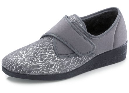Laurina, klassische Damen-Klettschuhe, mit elastischem Samt