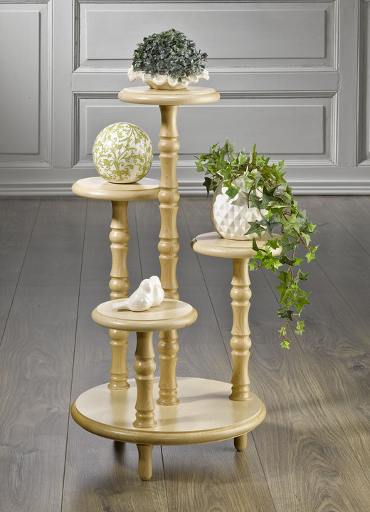 Wohnaccessoires - Wunderschöne Blumen-Etagere, in Farbe BUCHE Ansicht 1