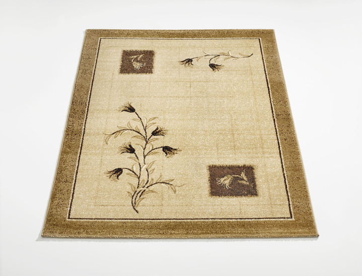 Modern - Brücken und Teppiche mit Pflanzen- und Rankenmotiv, in Größe 111 (Brücke, 60x110 cm) bis 288 (Teppich, 240x340 cm), in Farbe BEIGE Ansicht 1