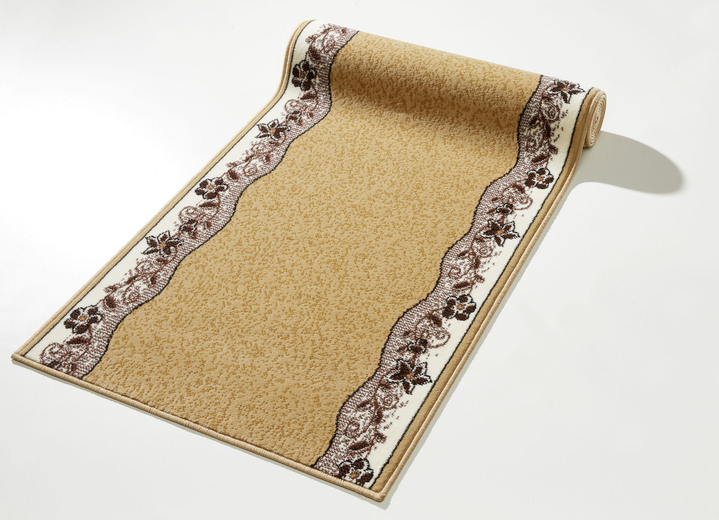 Teppiche - Strapazierfähige Läufer in Wunschlänge, in Größe 101 (Läufer, 60 cm breit) bis 109 (Läufer, 120 cm breit), in Farbe BEIGE Ansicht 1