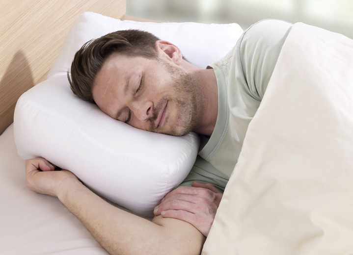 Gesunder Schlaf - Seitenschläferkissen für einen erholsamen Schlaf, in Farbe WEISS Ansicht 1
