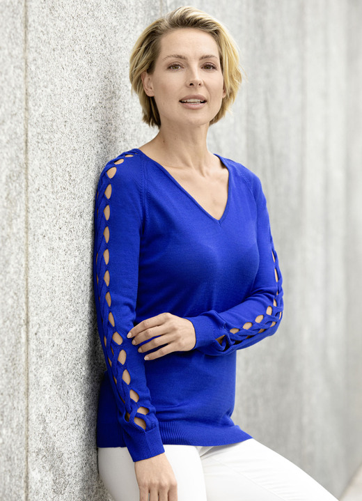 Langarm - Pullover in sehr weicher Qualität Langarm - Pullover in sehr weicher Qualität, in Größe 036 bis 052, in Farbe ROYALBLAU