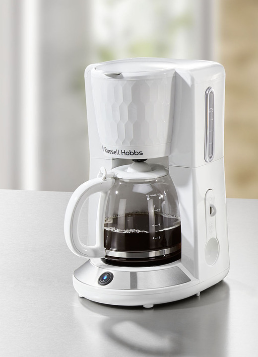 Kaffeemaschinen - Russell Hobbs Frühstücksserie Honeycomb aus Hochglanz-Kunststoff, in Farbe WEISS, in Ausführung Kaffeemaschine Ansicht 1
