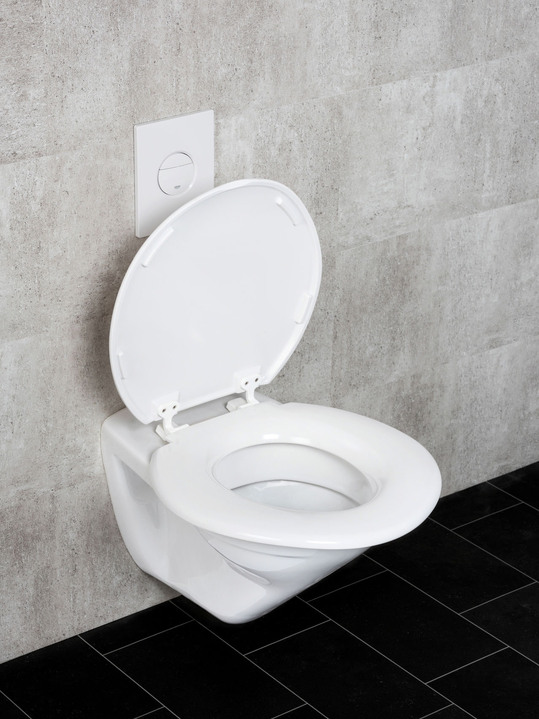 Sitzhilfen - Toilettensitz XXL mit extra breiter Sitzfläche, in Farbe WEISS Ansicht 1