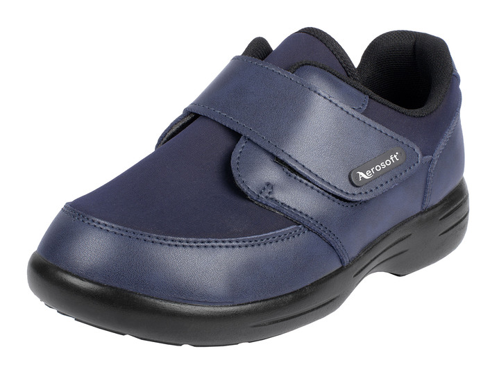Gesundheit - Damen-/Herren-Klettschuh in Weite H für den kräftigen Fuß, in Größe 036 bis 046, in Farbe BLAU Ansicht 1